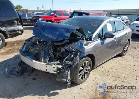 2015 Honda Civic Ex из США, поврежденный, VIN 19XFB2F8XFE044472